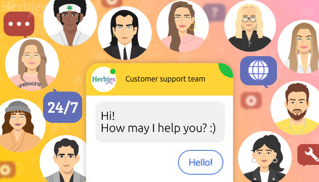 customer support agents at herbies