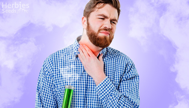how to handle a sore throat when smoking cannabis