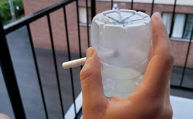  you can use a plastic bottle to take tokes from your stash of hash